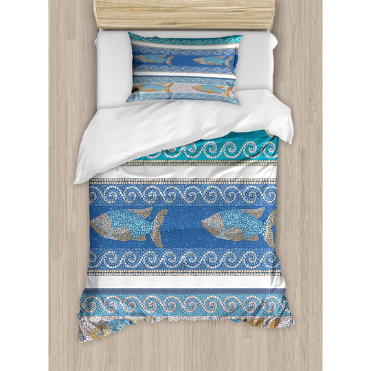 Salazar Multicolor 100% Brushed Microfibre Duvet Cover Set