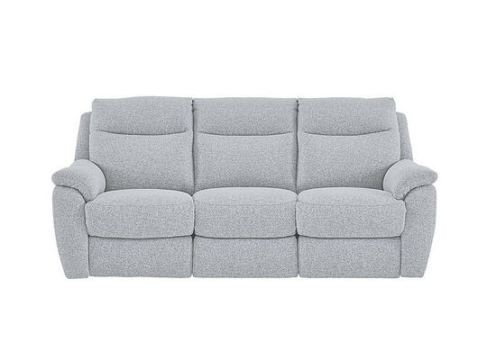 Snug 3 Seater Fabric Power Recliner Sofa - Grey
