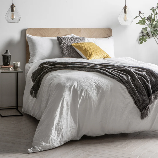 Henry White Duvet Cover Set