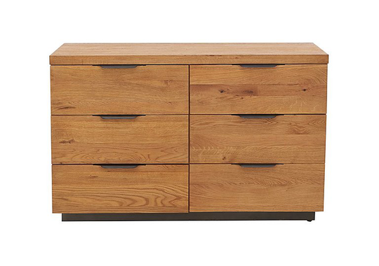 Earth 3+3 Drawer Wide Chest - Brown
