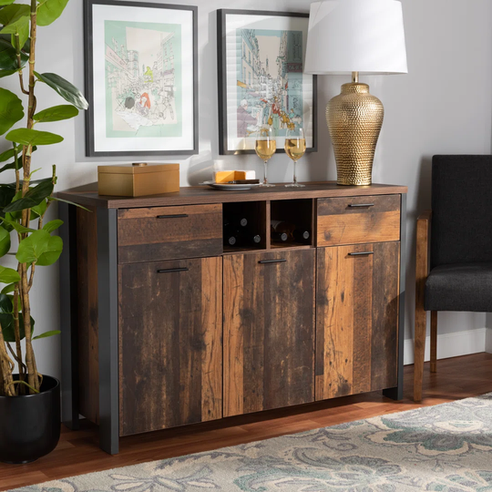 Philippe 120Cm Wide 2 Drawer Sideboard
