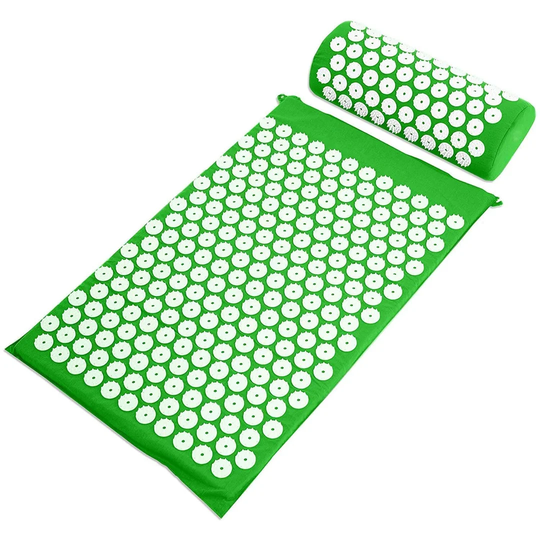 Acupressure Mat And Pillow Set With Carry Bag For Back & Neck Pain And Sciatica | Back Massage | Muscle Relaxation | Post-sport Recovery