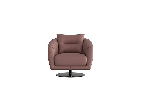 Nicoletti - Mimmo Leather Swivel Chair - Pink