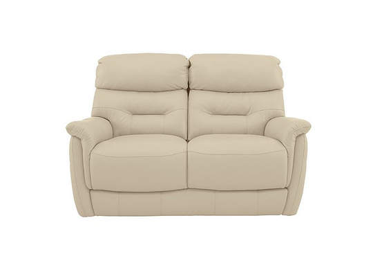 Chicago 2 Seater Leather Sofa - Beige- World of Leather