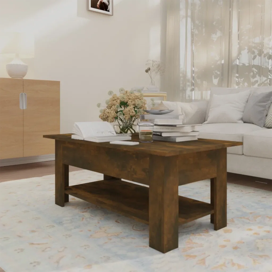 Union Rustic Coffee Table Brown Oak 102X55x42 Cm Chipboard