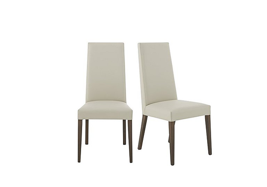 ALF - Vito Pair of Rose Faux Leather Dining Chairs