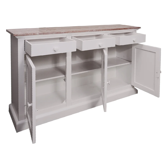 Hanif 165 Cm Wide 3 Drawer Sideboard