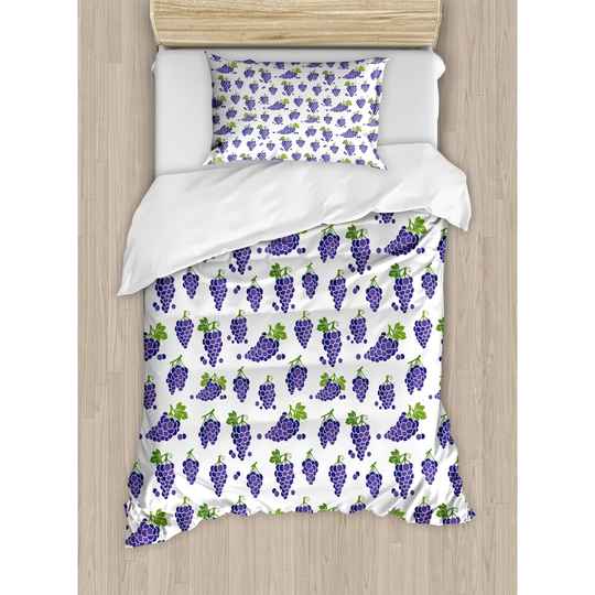 Veneto Purple 100% Brushed Microfibre Duvet Cover Set