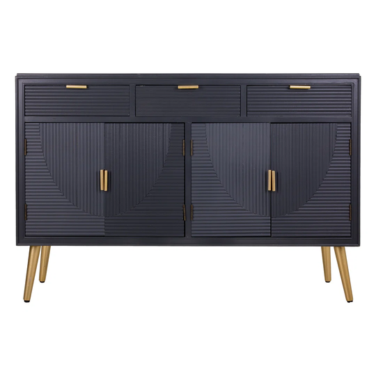 WOODEN SIDEBOARD WITH 4 DOORS AND 3 DRAWERS