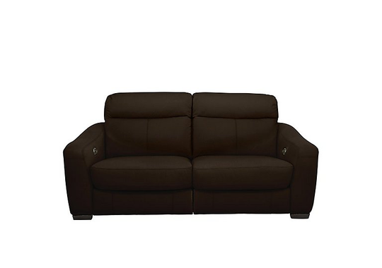 Cressida 2 Seater Leather Recliner Sofa - Brown- World of Leather