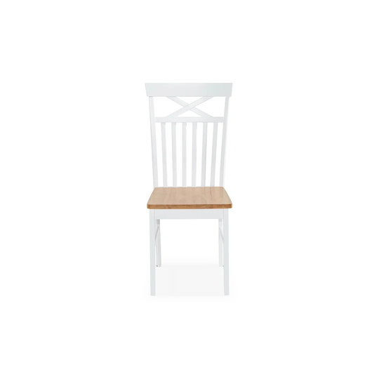 Jenifer Dining Chair in Brown | White