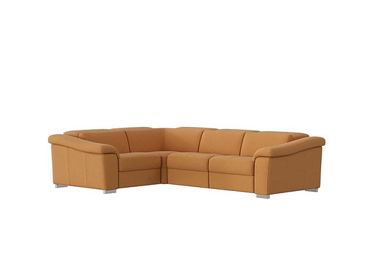 Nicoletti - Galileo Fabric Corner Power Recliner Sofa - Yellow