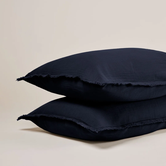 Lou 100% Cotton Button Pillow Protector
