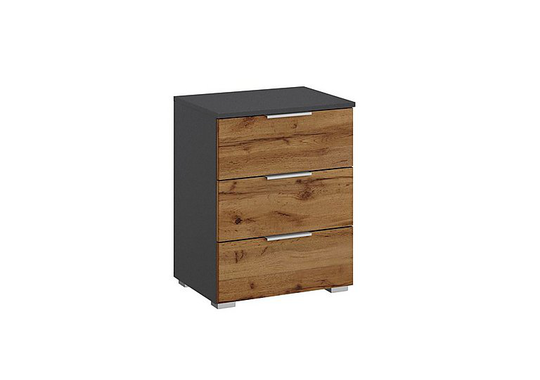 Rauch - Indiana 3 Drawer Bedside Cabinet - Brown