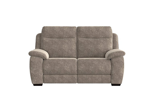 Starlight Express 2 Seater Fabric Recliner Sofa with Power Headrests - Mink