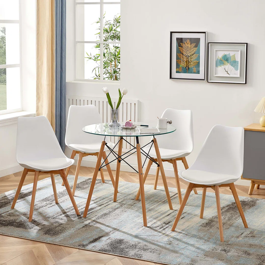 Dining Chairs Set Of 4, White