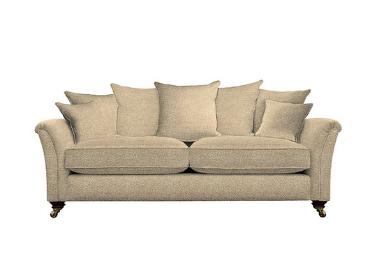 Parker Knoll - Devonshire Grand Pillow Back Fabric Sofa - Blue