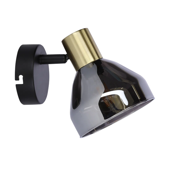 Etienne 1 - Light Grey Armed Sconce