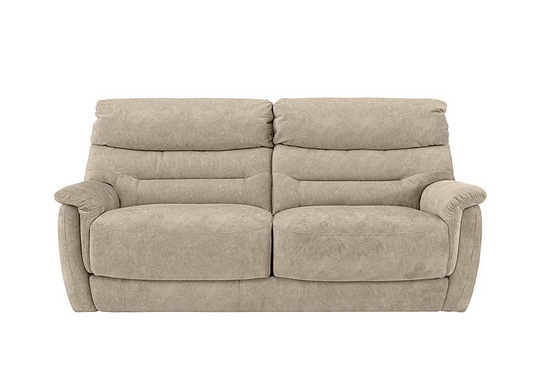 Chicago 3 Seater Fabric Sofa - Cream