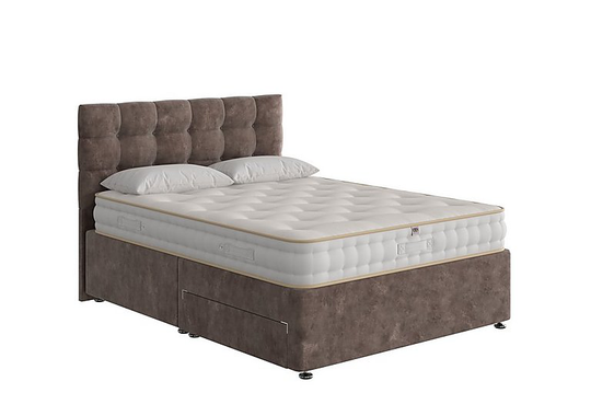 The Handmade Bed Company - Boutique Ortho Divan Set - Super King - Brown