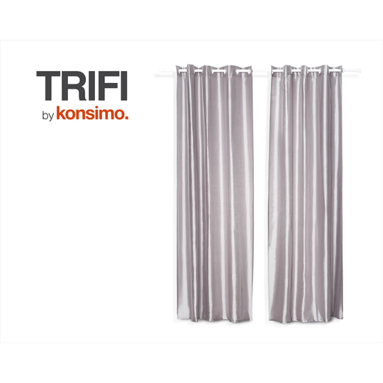 Trifi Eyelet Blackout Single Curtain
