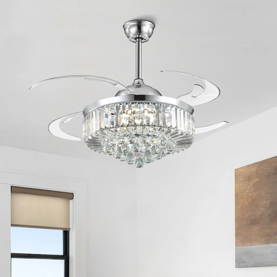 121.92Cm Brooktrails 4 - Blade LED Smart Ceiling Fan with Remote Control and Light Kit Included