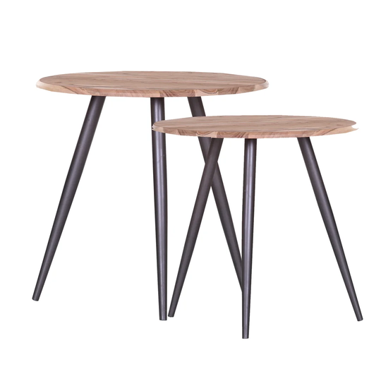 Hobart 2 Piece Nesting Table