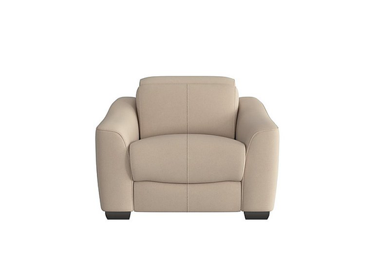 Xavier Fabric Recliner Chair with Power Headrests - Beige