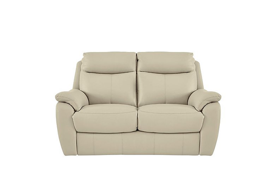 Snug 2 Seater Leather Sofa - Beige- World of Leather