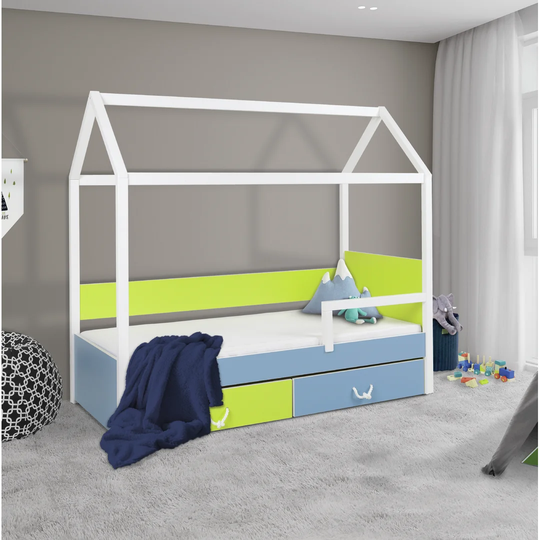 Mota House Bed with Drawers