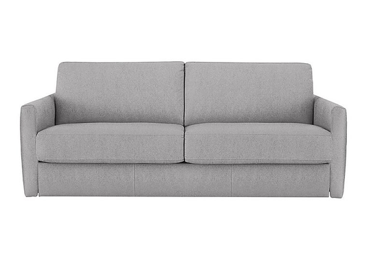 Nicoletti - Alcova 3 Seater Fabric Sofa with Slim Arms - Grey