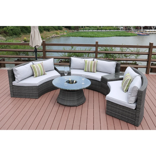 Vandemark 6 Seater Rattan Sofa Set