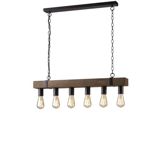 Hillier 6 - Light Kitchen Island Bulb Pendant