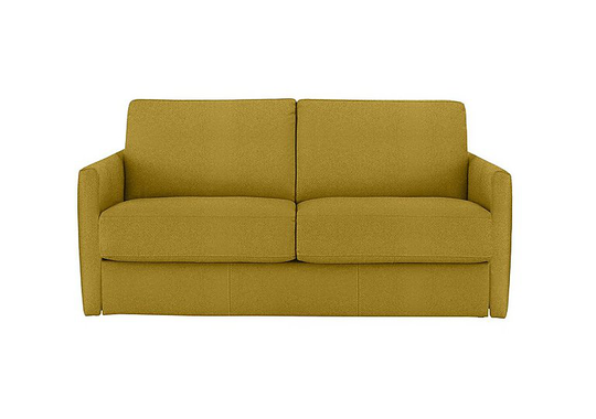 Nicoletti - Alcova 2 Seater Fabric Sofa with Slim Arms - Yellow