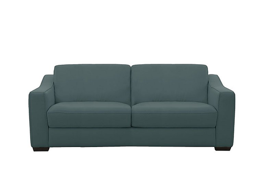 Optimus 3 Seater Leather Sofa - Green- World of Leather