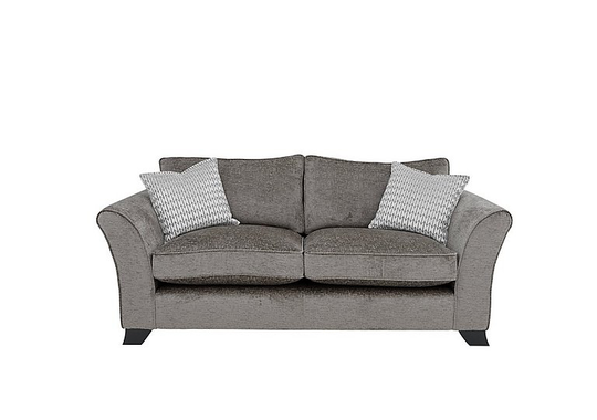 Sasha 3 Seater Classic Back Sofa - Grey