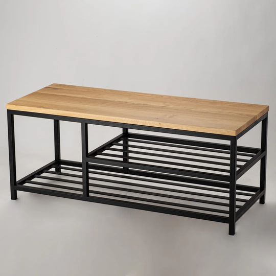 Gisli Wood Storage Bench