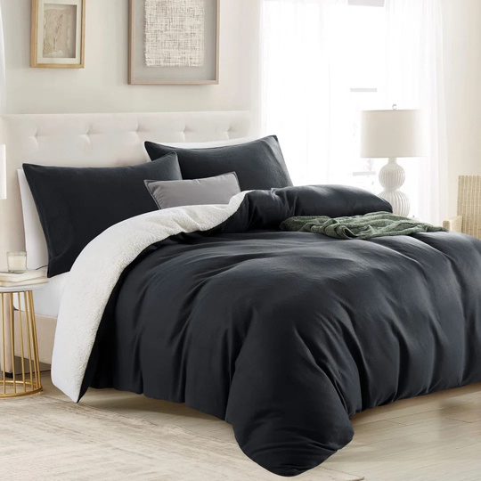 Avonta Teddy Fleece Sherpa Duvet Cover Set