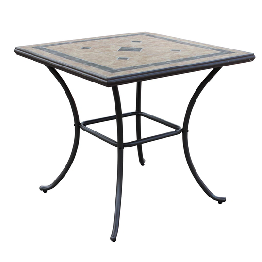 Charlier Square 4 - Person 74cm L Dining Table
