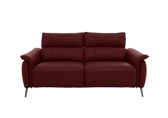Jude 3 Seater Leather Sofa - Red