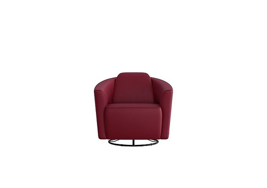 Nicoletti - Ketty Leather Swivel Chair - Red
