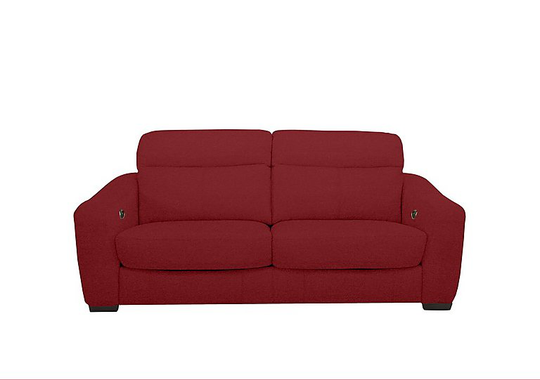 Cressida 3 Seater Fabric Recliner Sofa - Red