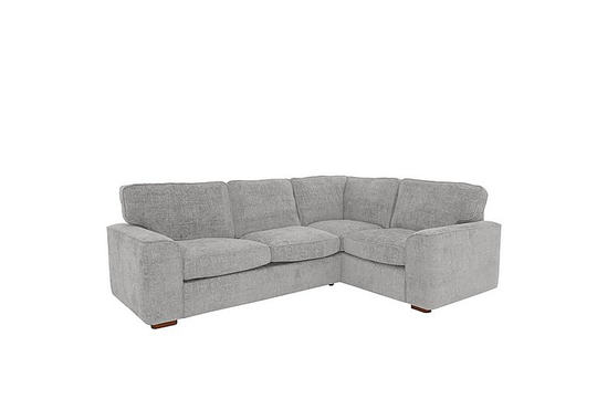 Emilia Small Fabric Corner Sofa Bed - Grey