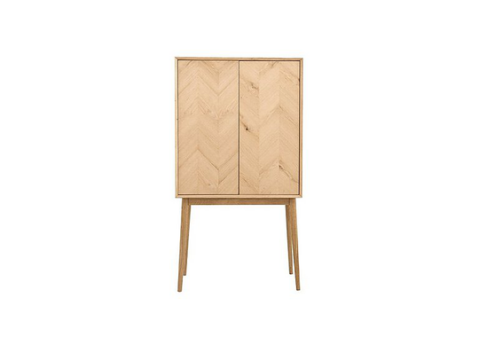 Walker 2 Door Cocktail Cabinet - Brown