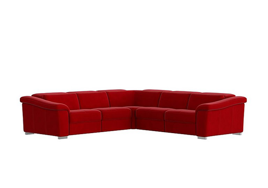 Nicoletti - Galileo Fabric Large Corner Sofa - Red