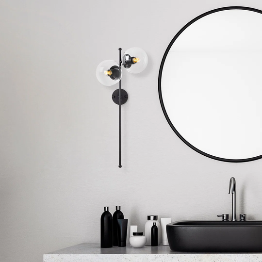 Turribridge 2 - Light Dimmable Black Wallchiere