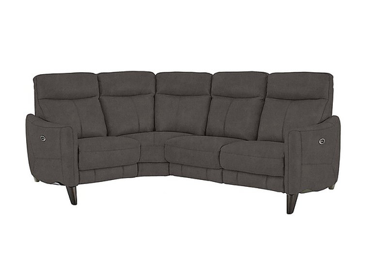 Compact Collection Petit Fabric Corner Sofa - Grey