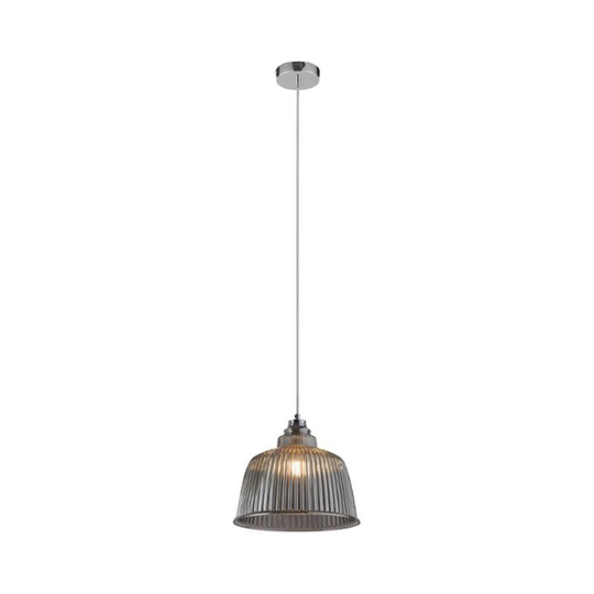 Metro Lane Callum Pendant Light 1 Light Source Smoke-Coloured
