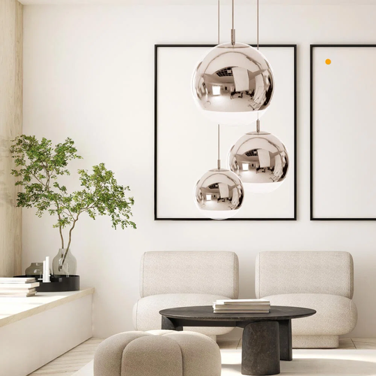 Fairy mirror ball pendant light