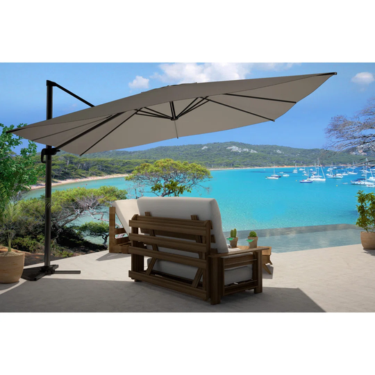Anotidaishe Offset Parasol 3X4m Grey